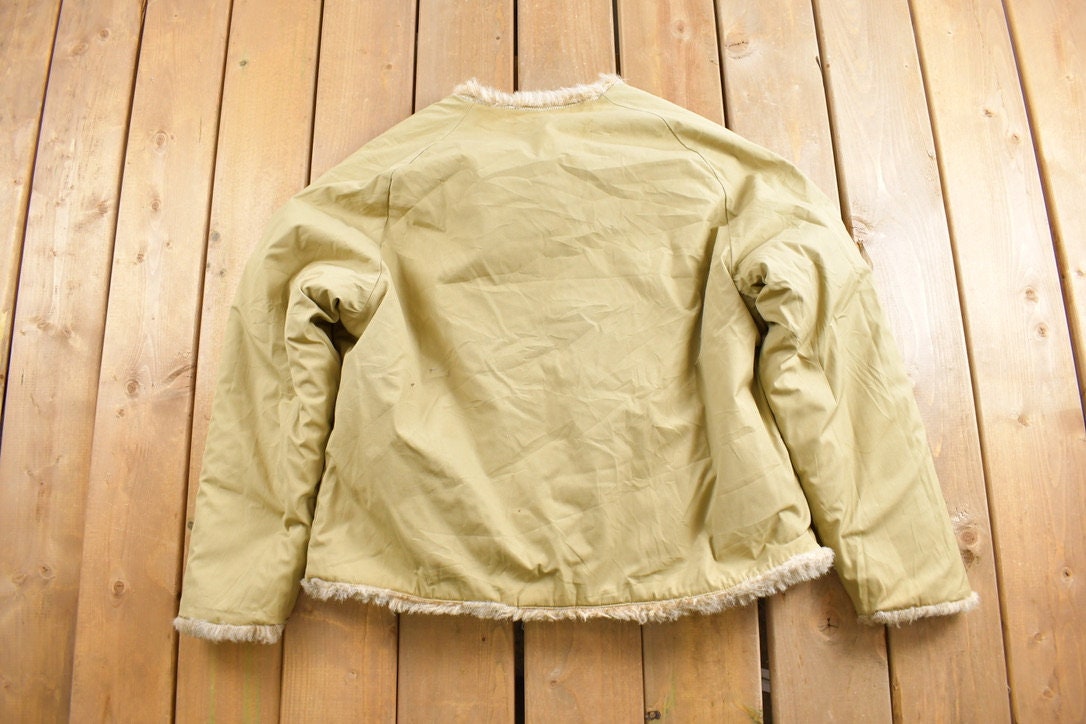 Vintage 1980s Woolrich Faux Fur Reversible Coat