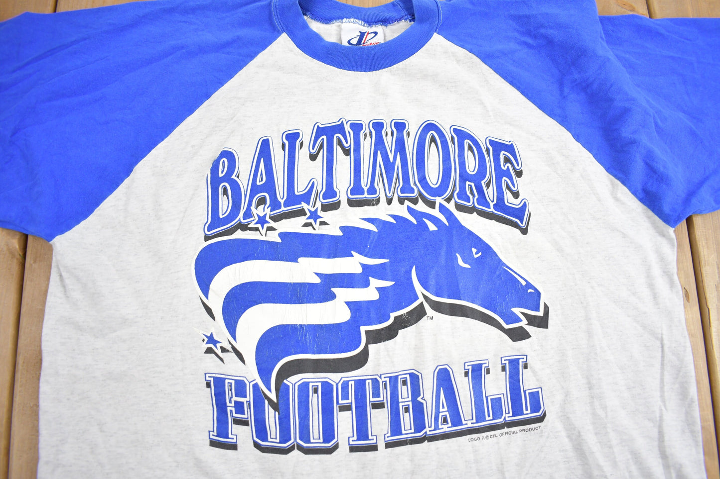 Vintage 1990s Baltimore Football Graphic T Shirt / Vintage T Shirt / Streetwear / Graphic Tee / Single Stitch / Made In USA