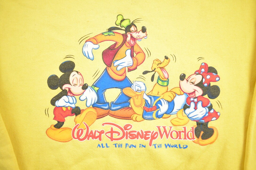 Vintage 1990s Walt Disney World Kids Mickey Mouse And Friends Disney Crewneck / Vintage Sweatshirt / Vintage Disney / Mickey / Made In USA