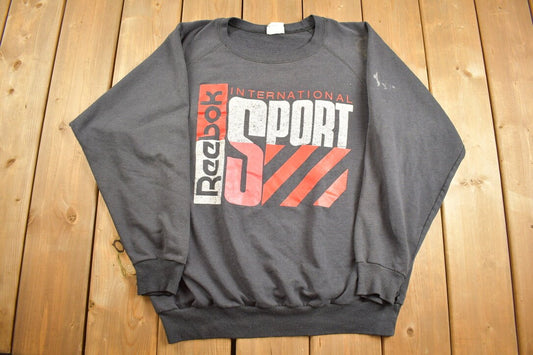 Vintage 1990s Reebok International Sport Crewneck / Vintage Sweatshirt / Streetwear / Athleisure Sportswear / 90s Reebok / Vintage Reebok