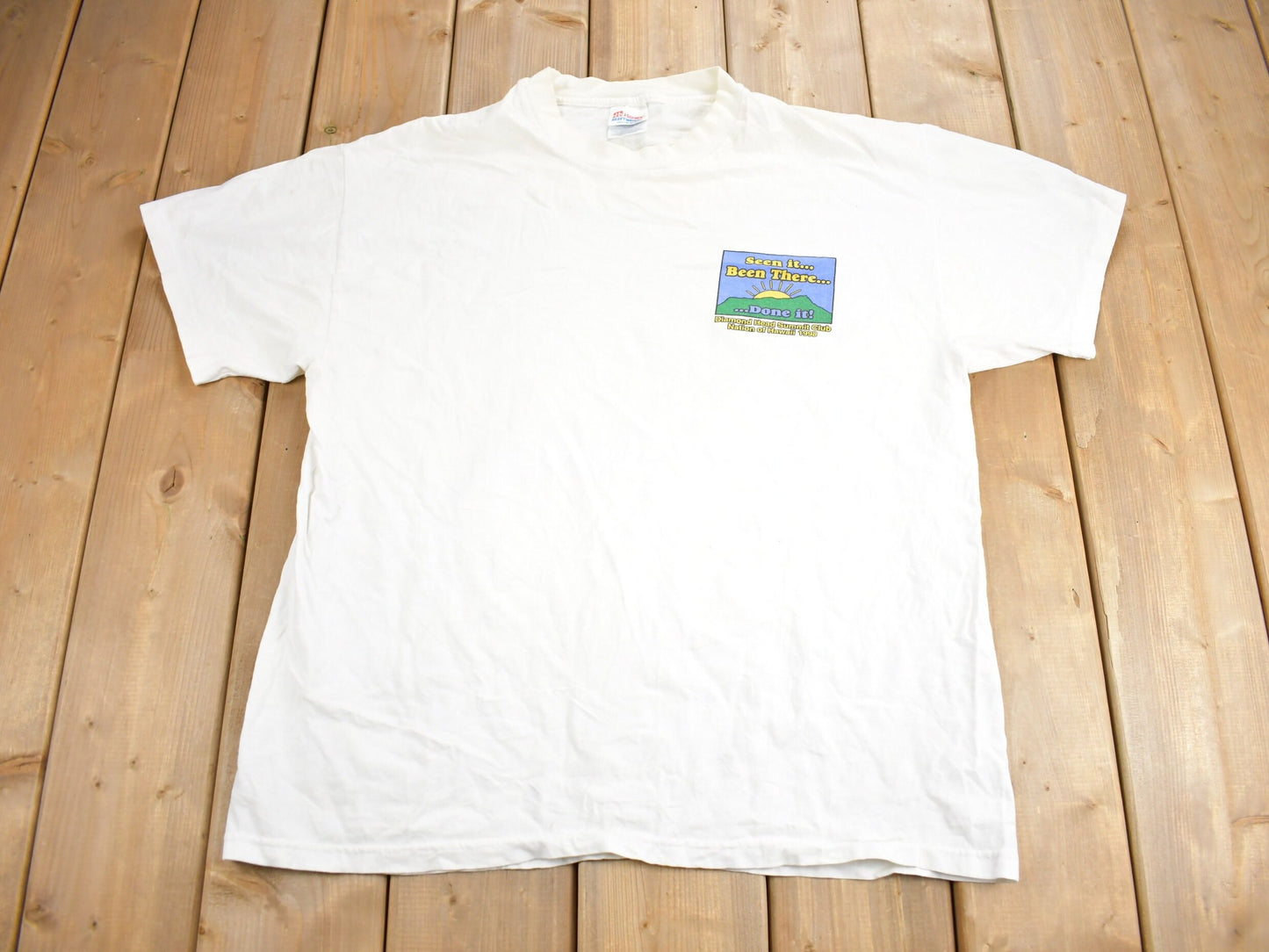 Vintage 1998 Diamond Head Summit Club Nation Of Hawaii Souvenir T Shirt / Streetwear / Vacation Tee / Travel T Shirt / Single Stitch