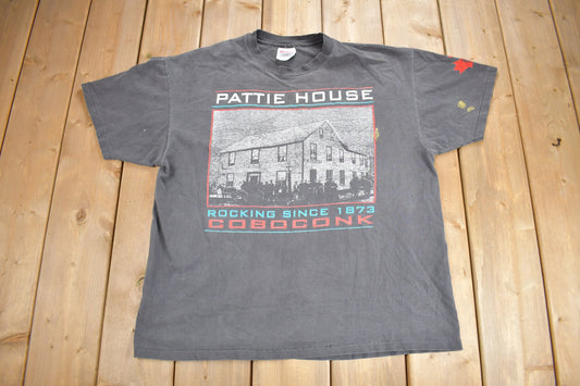 Vintage 1990s Pattie House Coboconk Graphic T Shirt / Vintage T Shirt / Streetwear / Graphic Tee / Single Stitch