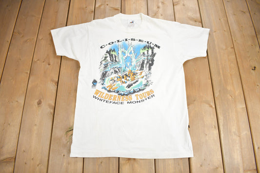 Vintage 1990s Coliseum Whiteface Monster Wilderness Tours Graphic T Shirt / Vintage T Shirt / Streetwear / Graphic Tee / Single Stitch