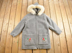 Vintage 1970s Wool Embroidered Parka Jacket