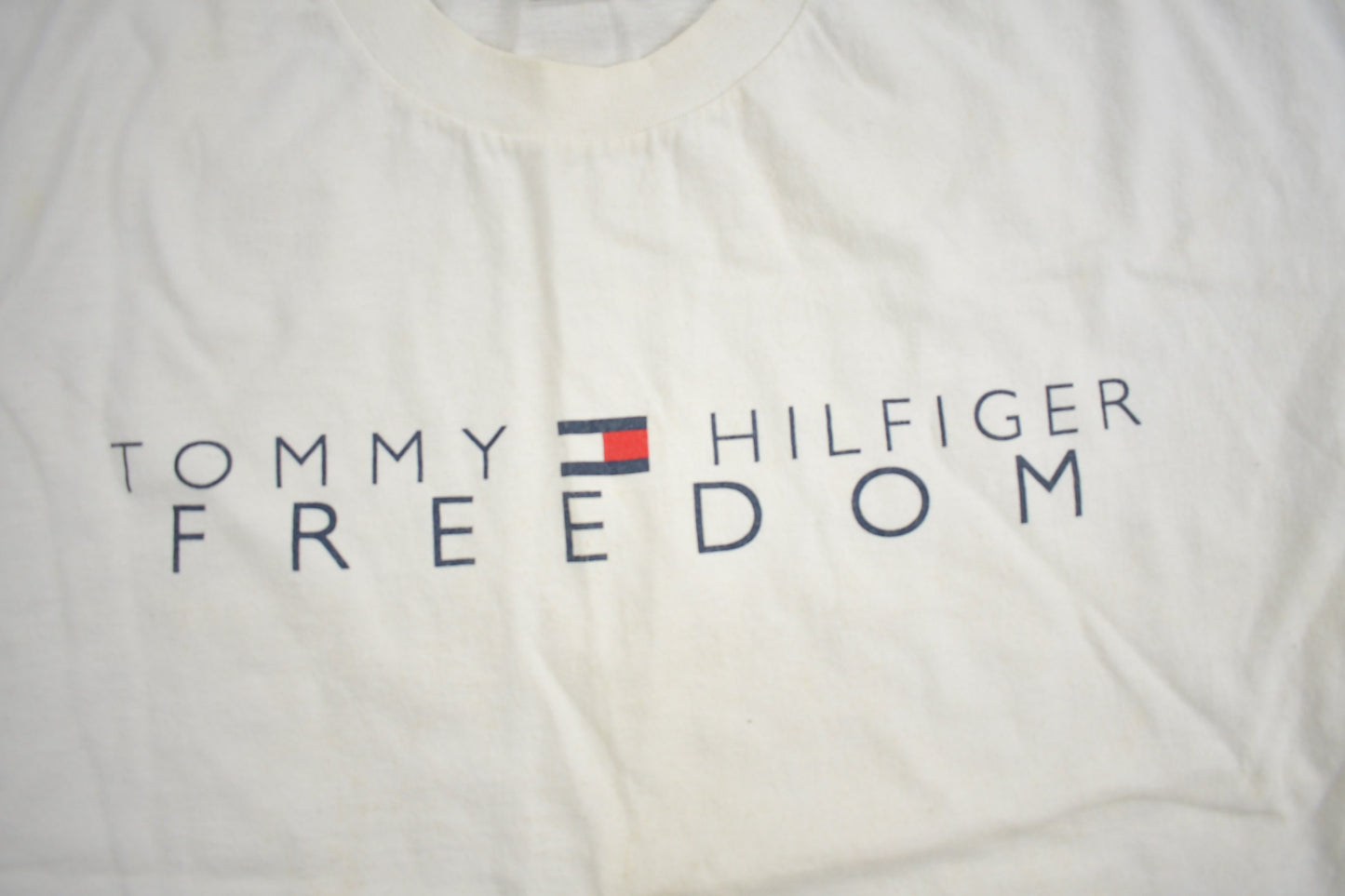 Vintage 1990s Tommy Hilfiger Freedom Graphic T Shirt / Made In USA / Streetwear / Graphic Tee / Vintage Tommy