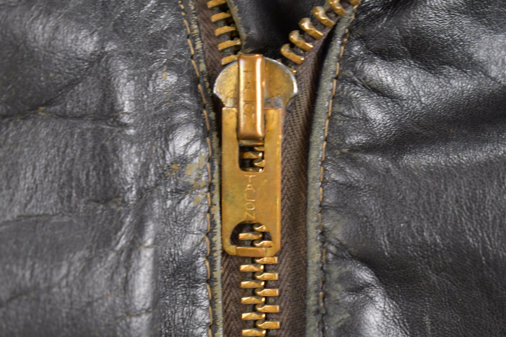 Vintage 1970s Harley AMF Leather Biker Jacket