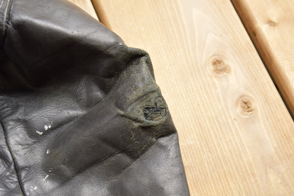 Vintage 1970s Harley AMF Leather Biker Jacket