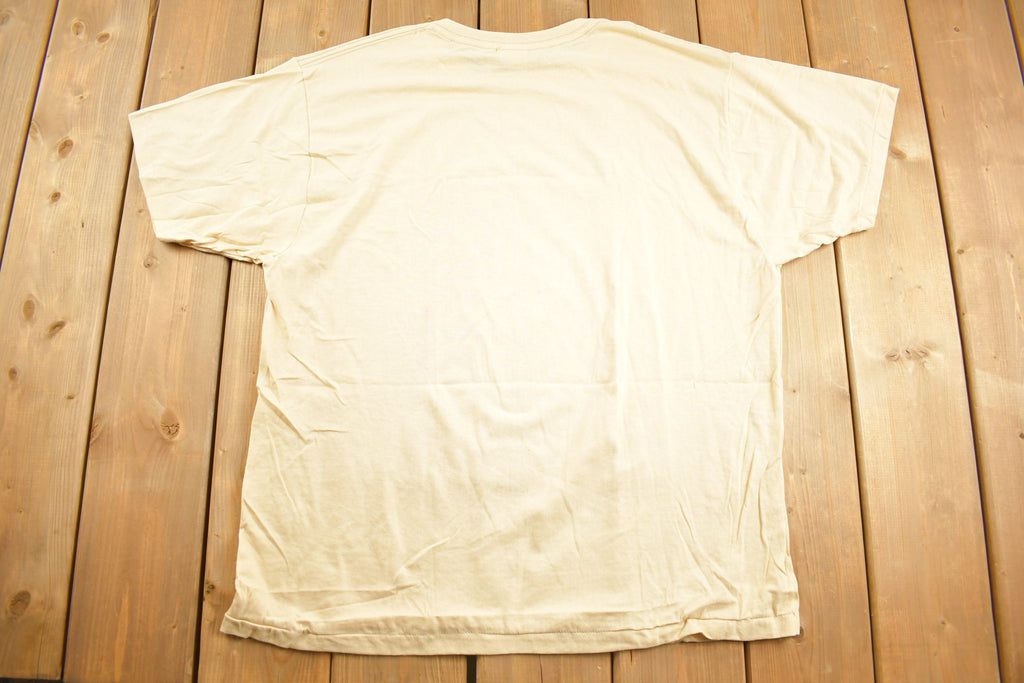 Vintage 1980s Harvey Woods Beige T-Shirt
