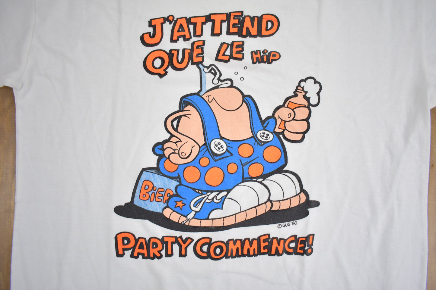 Vintage 1990 Party Commence Graphic T Shirt / Vintage T Shirt / Streetwear / Funny Graphic Tee / Single Stitch / Made In USA