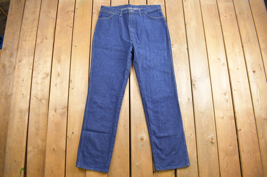 Vintage 1980s Wrangler Jeans Size 35 X 33 / Blue / 80s Denim / Made in Canada / American Vintage / Workwear / Streetwear / Pants