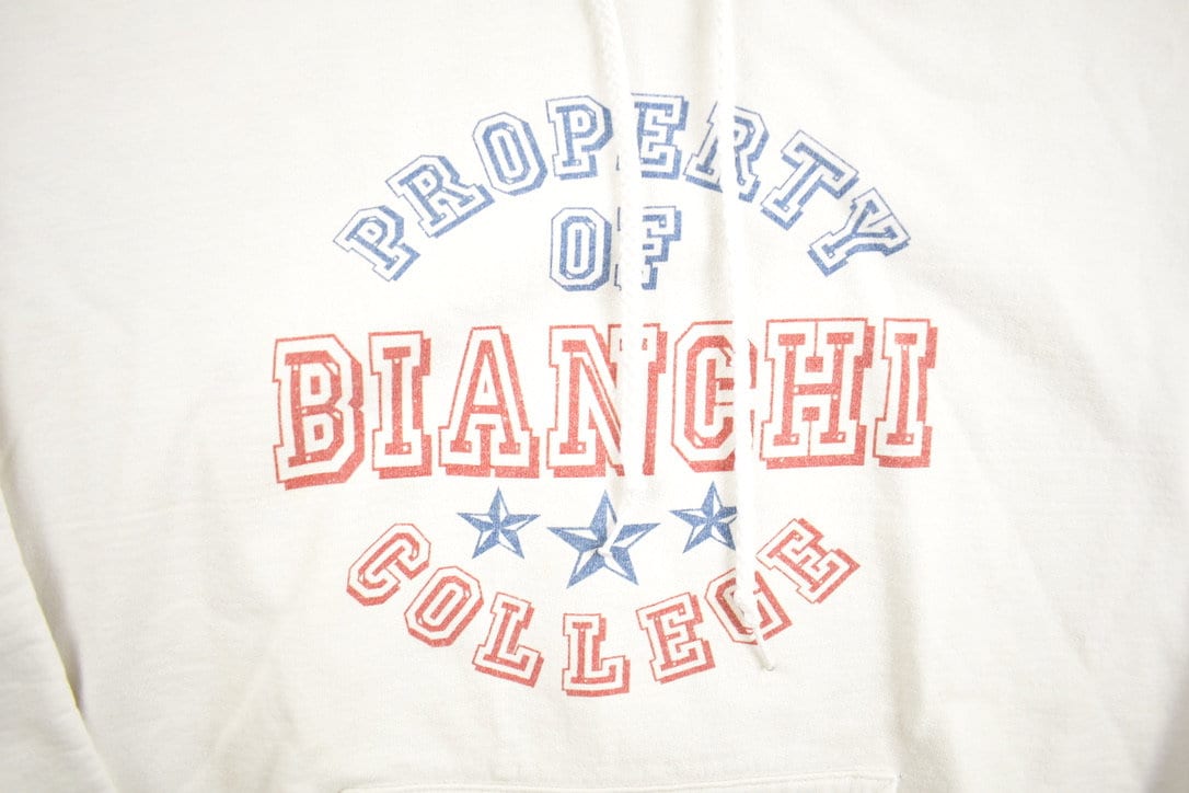 Vintage 1990s Bianchi College Hong Kong Front Pocket Collegiate Hoodie Sweatshirt / Sportswear / Tseung Kwan O / Property Of Bianchi College