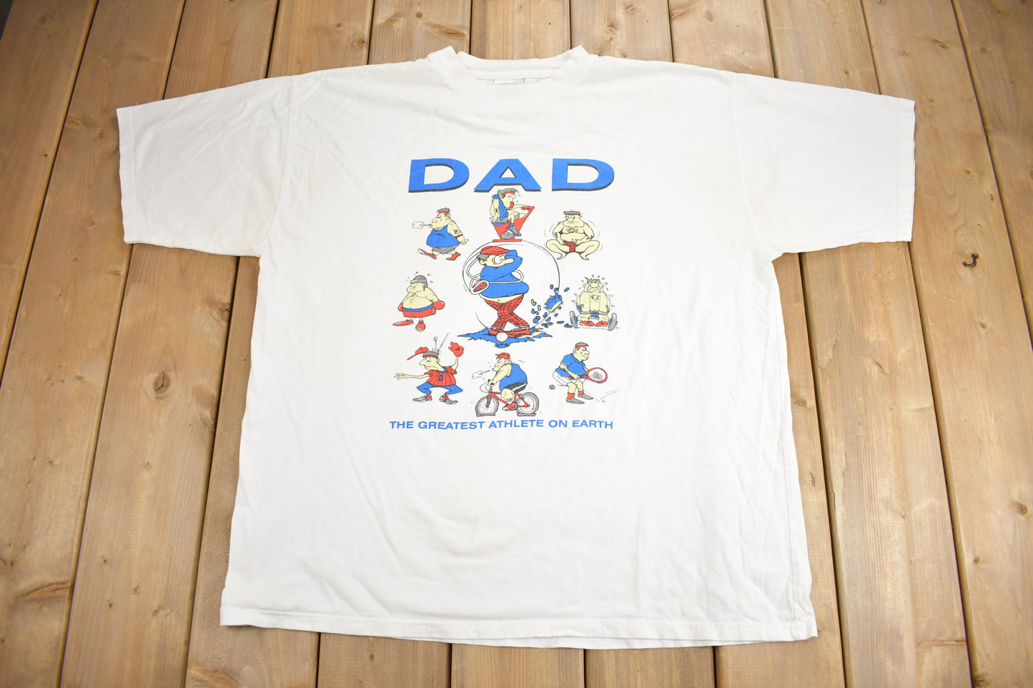 Vintage 1990s Funny Dad Graphic T Shirt / Vintage T Shirt / Streetwear / Graphic Tee / Single Stitch / Made In USA