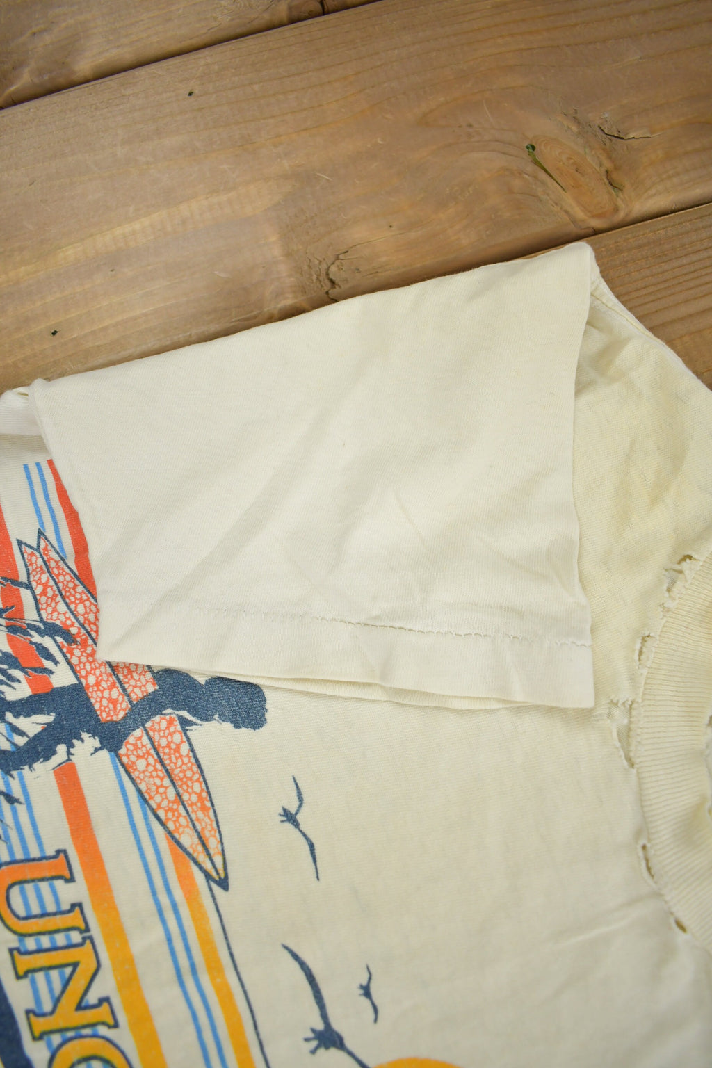 Vintage 1970s UNC Wilmington Collegiate Surfing T-Shirt