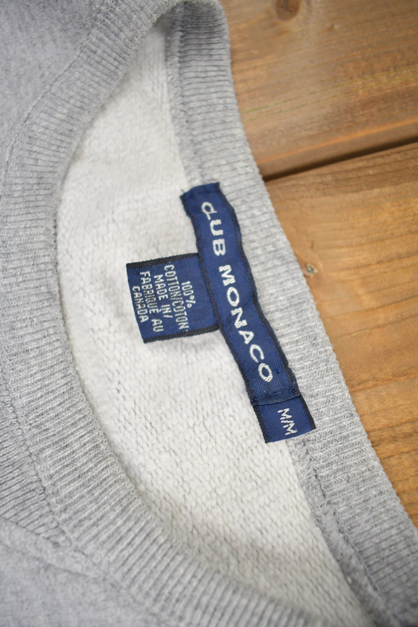 Vintage 1990s Club Monaco Crewneck Sweatshirt /  90s Crewneck / Made In Canada / 90s Club Monaco / Streetwear / Rare Vintage