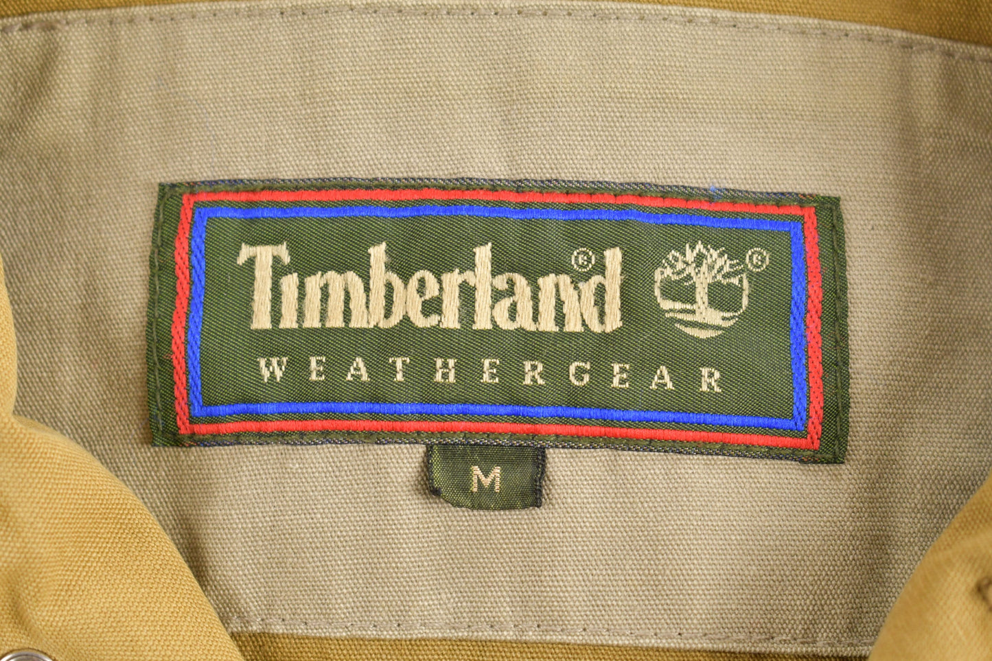 Vintage 1990s Timberland Weather Gear Field Coat  / Vintage Timberland / Leather Accents / Outdoorsman / Hunting Jacket / 90s / 80s