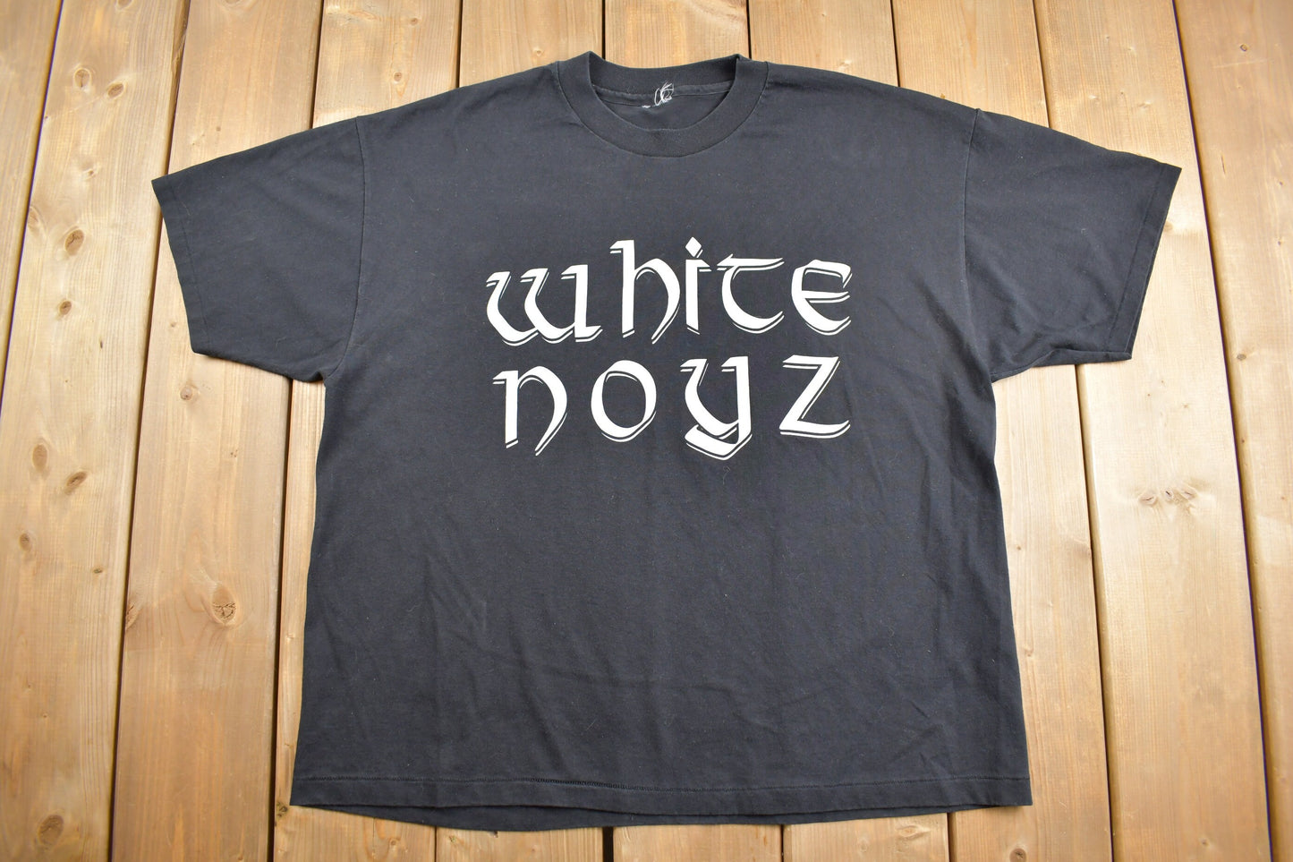 Vintage 1997 White Noyz Graphic T-Shirt / Streetwear / Retro Style / Single Stitch / Made In USA / 90s Graphic Tee