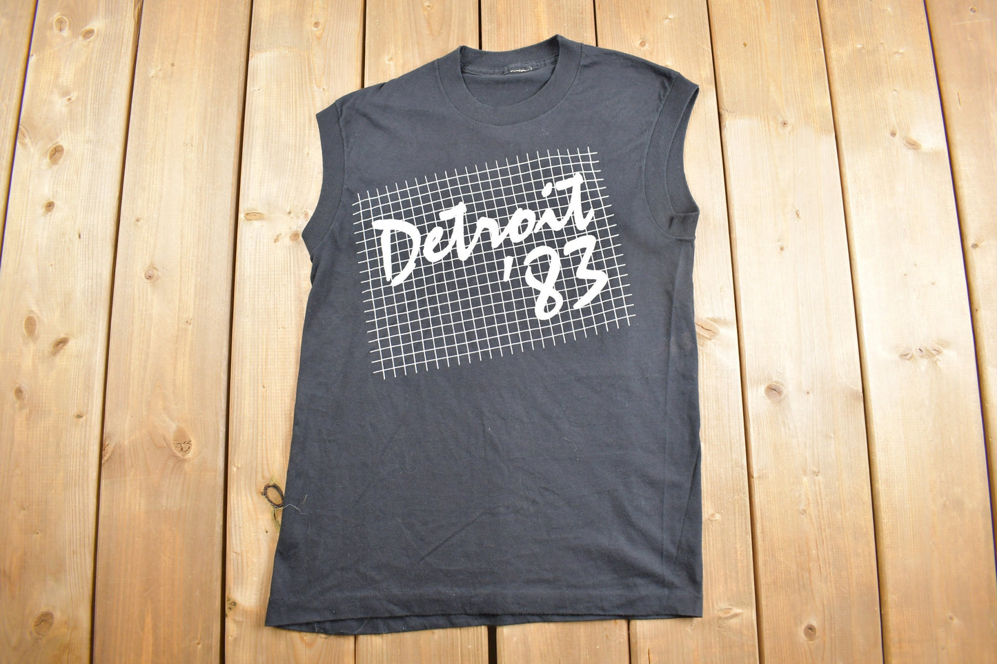 Vintage 1983 Detroit Souvenir T Shirt / Vintage Tank Top / Streetwear / Made In USA / Vacation Tee / Travel T Shirt