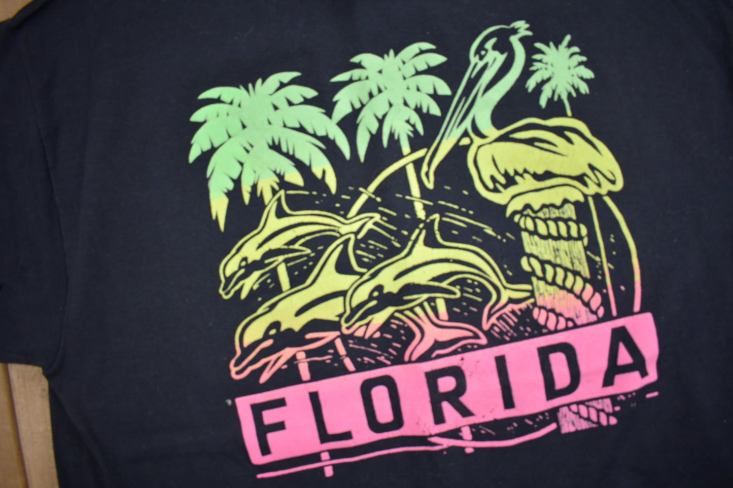 Vintage 1990s Florida Souvenir T Shirt / Streetwear / Made In USA / Vacation Tee / Travel T Shirt