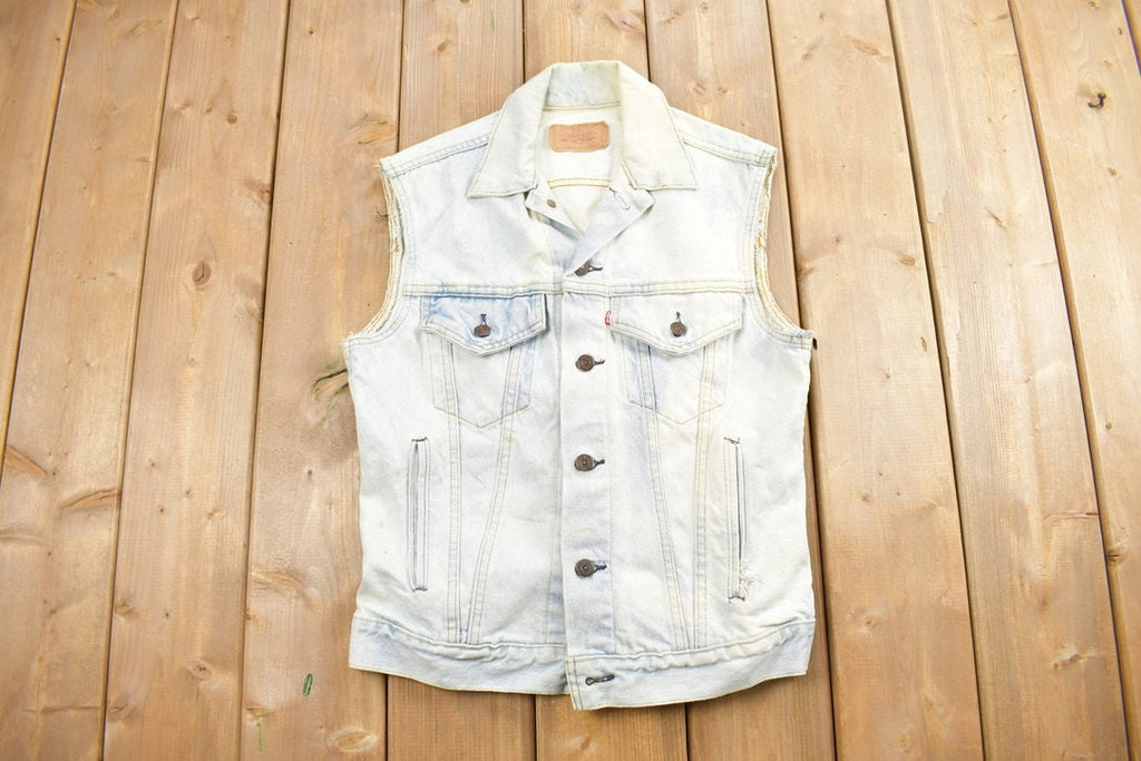 Vintage 1990s Levis Denim Vest Size 36