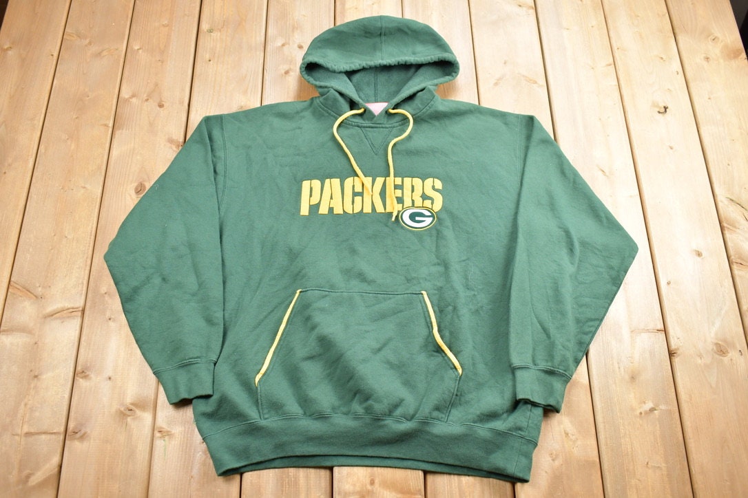 Vintage 1990s Green Bay Packers Team Gear NFL Hoodie / 90s Green Bay Packers / Football / Sportswear / Americana / Vintage Packers Sweater