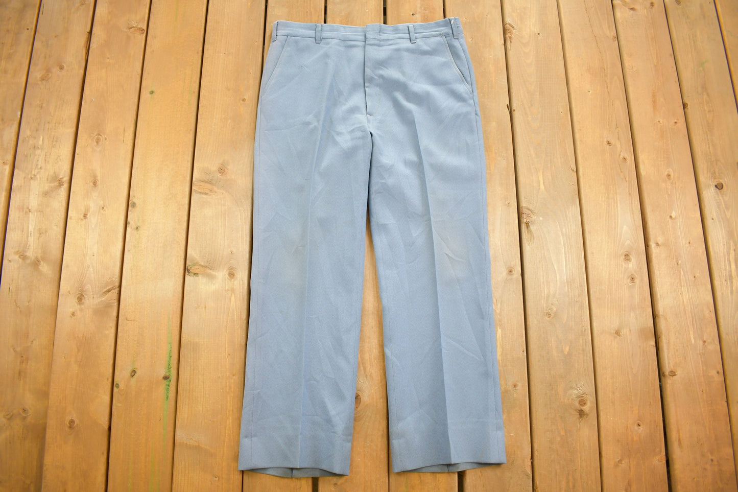 Vintage 1990s Blue Trousers Size 35 x 28 / American Vintage / Streetwear Fashion / Vintage Pants / True Vintage / Dress Pants