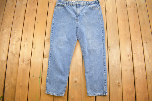 Vintage 1990s Carhartt Work Jeans Size 42 x 31 / 90s Carhartt / Light Wash / Distressed Carhartt / Vintage 90s Workwear