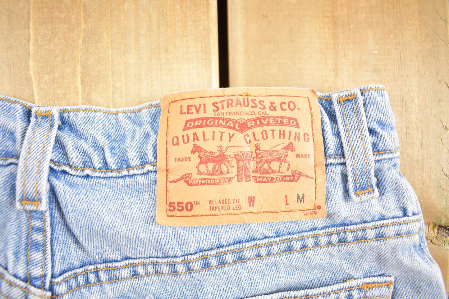 Vintage 1990s Levi's 550 Red Tab Jeans Size 30 x 30 / Blue / Light Wash / Vintage Denim  / Made In USA / 90s Levi's / Straight Cut