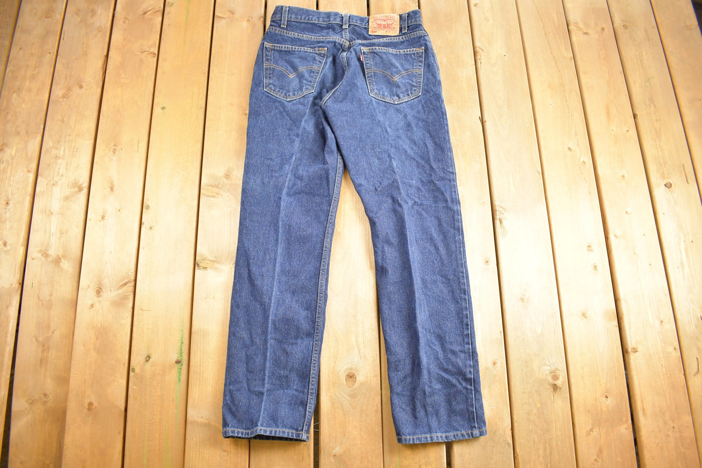 Vintage 1990s Levi's 505 Red Tab Jeans Size 34 x 31.5 / Blue / Dark Wash / Vintage Denim / 90s Levi's / Straight Leg