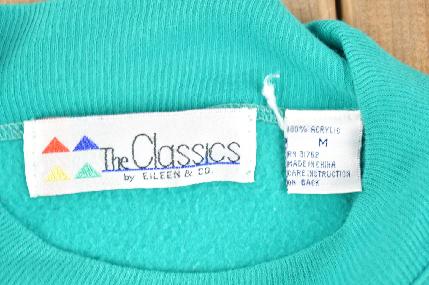 Vintage 1990s The Classics By Eileen & Co Crewneck Sweatshirt / 90s Crewneck / 80s Style / Essential / Grandma Sweater