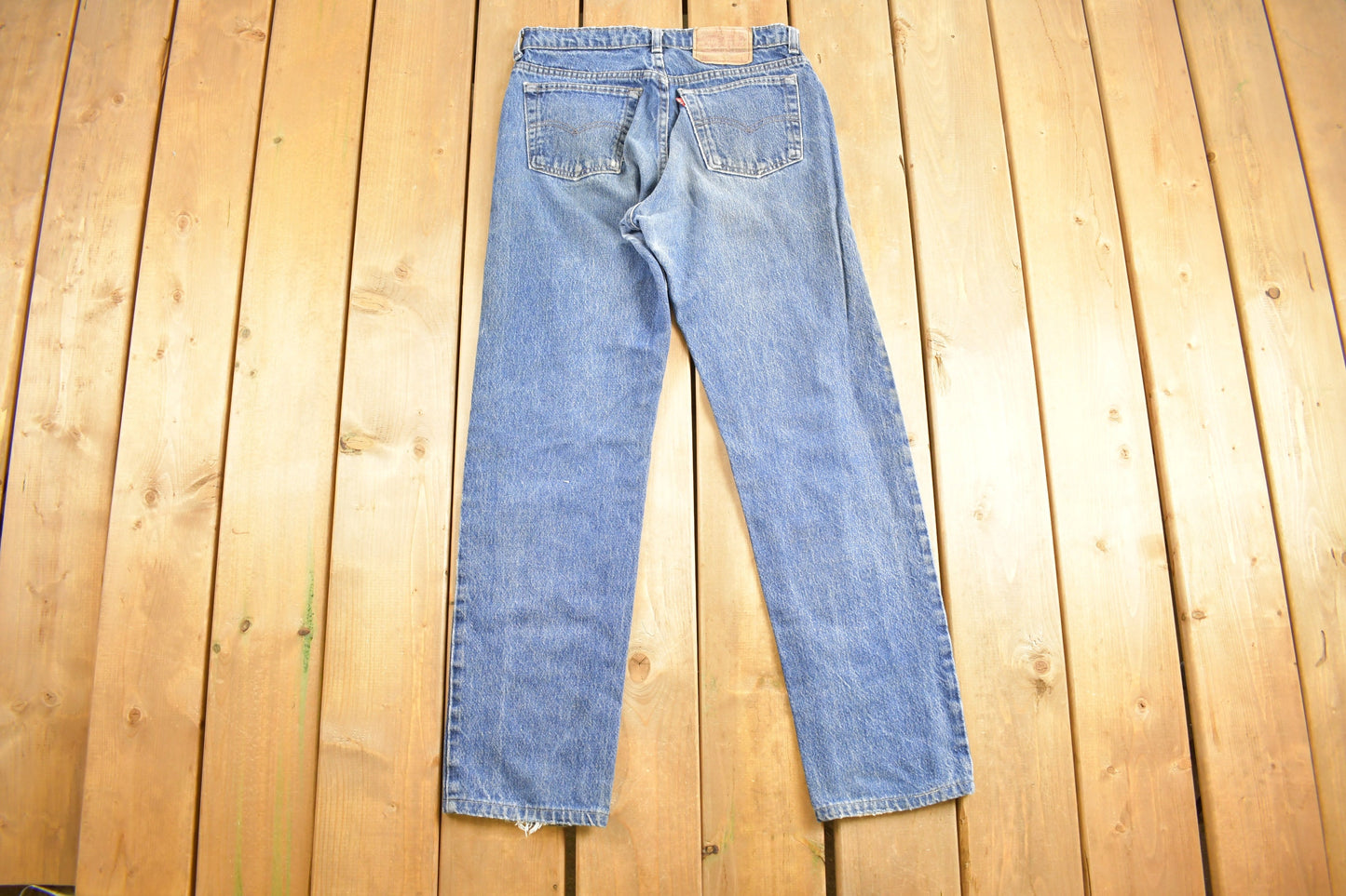 Vintage 1990s Levi's 501 Red Tab Jeans Size 30 x 29.5 / Blue / Mid Wash / Vintage Denim  / Made In USA / 80s Levi's / Straight Cut