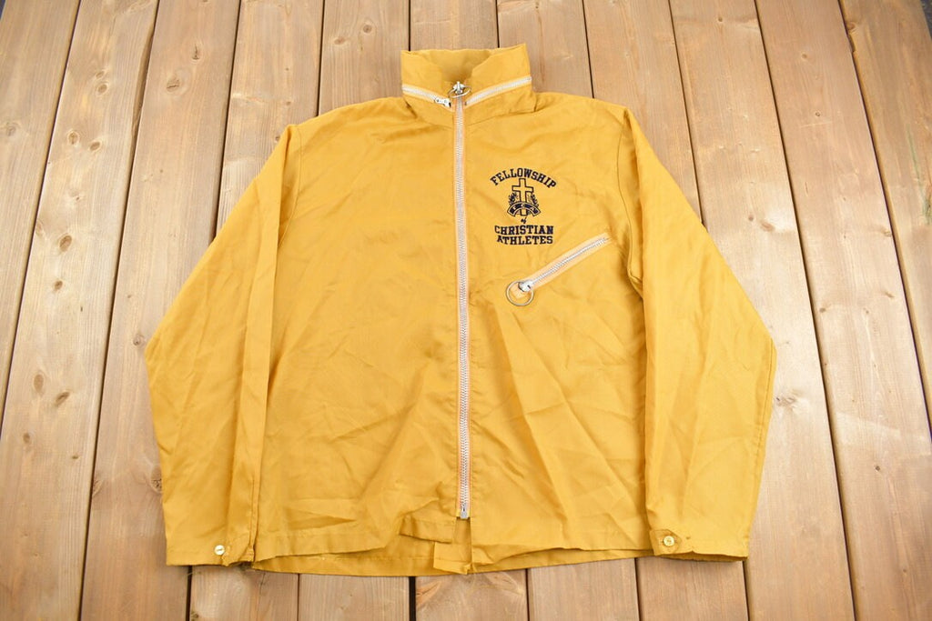 Vintage 1970s Fellowship of Christian Athletes Windbreaker Jacket