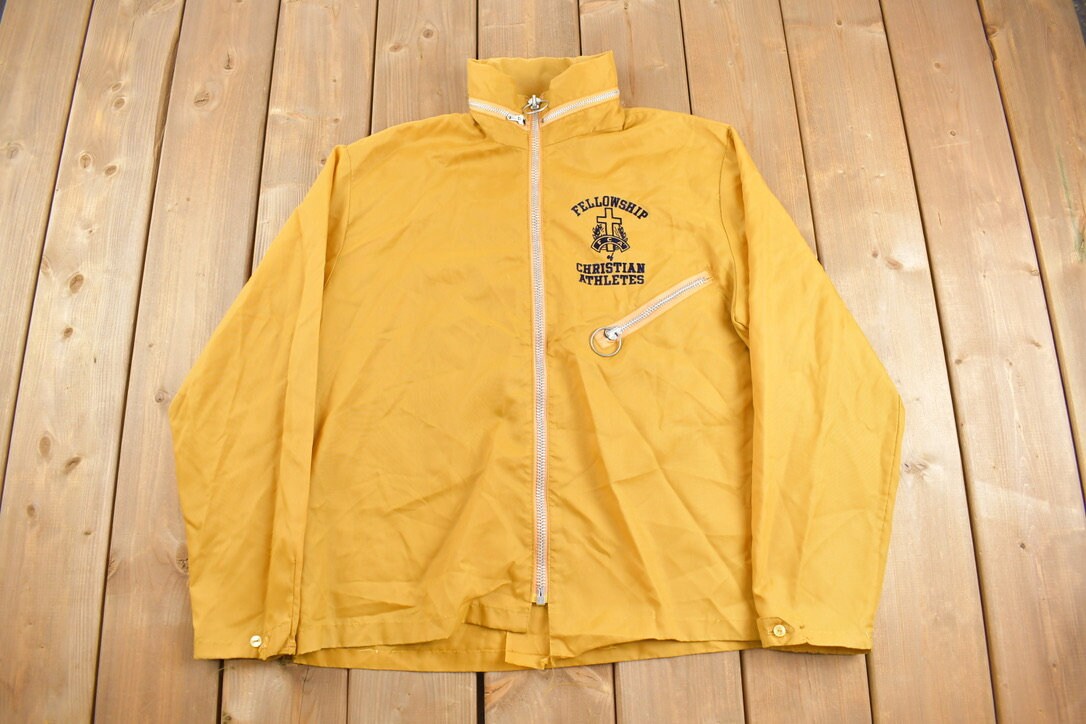 Vintage 1970s Fellowship of Christian Athletes Windbreaker Jacket