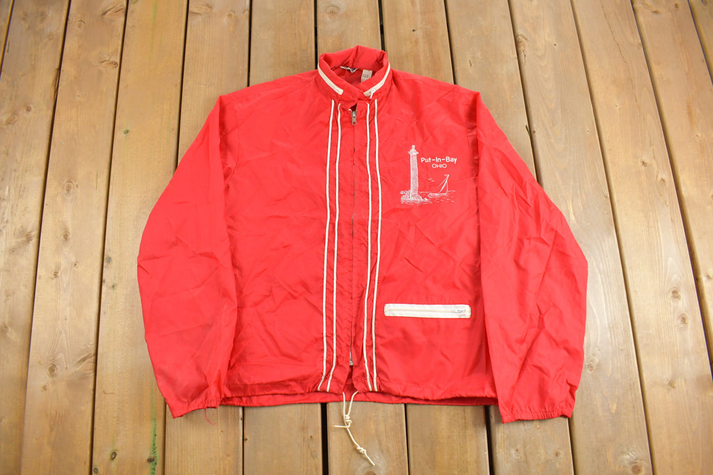 Vintage 1970s Put In Bay Ohio Windbreaker Jacket