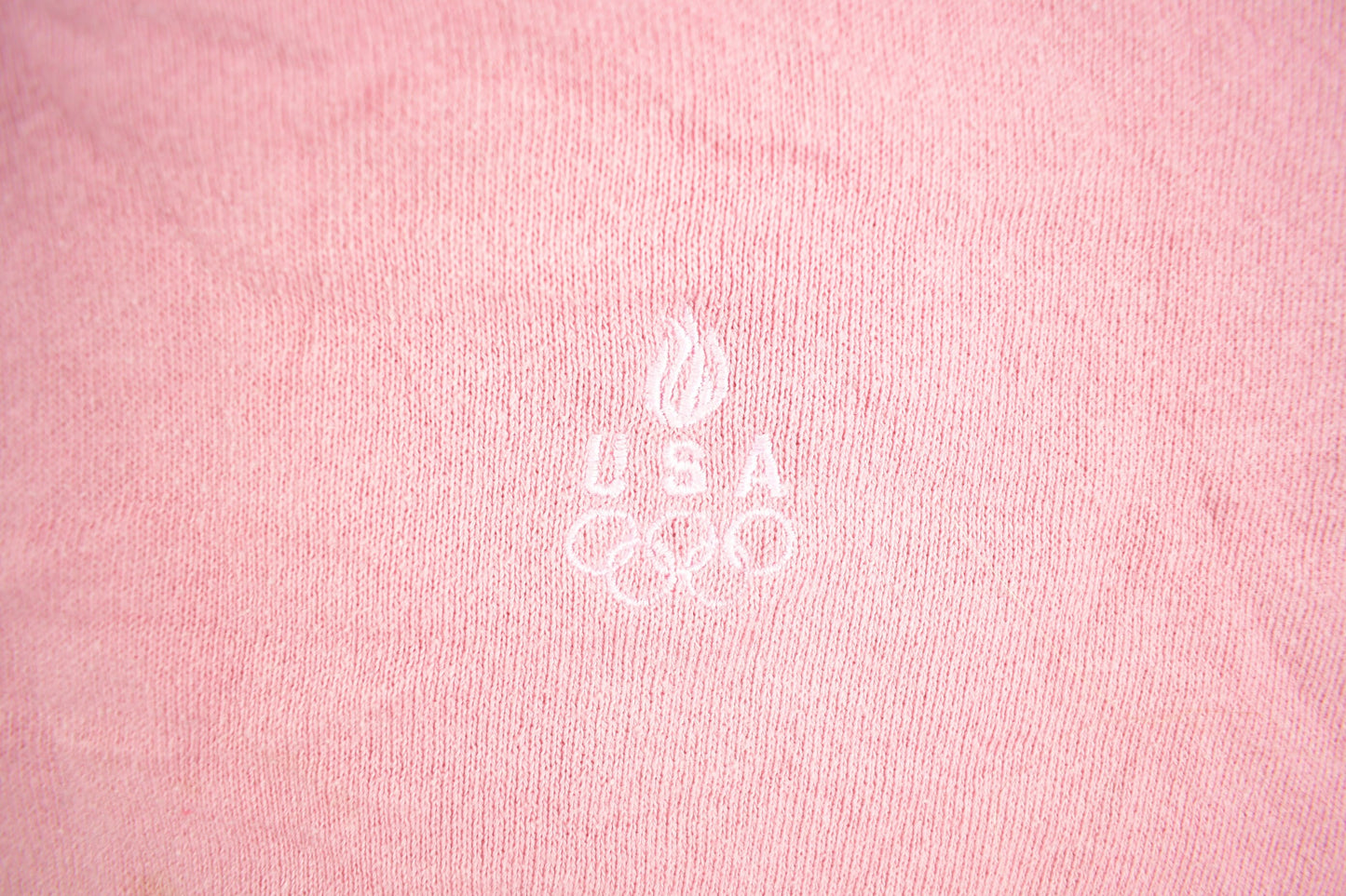 Vintage 1990s Pink USA Olympic JCPenny Crewneck Sweatshirt / 90s Crewneck / Made In USA / Streetwear / 90s Blank / Vintage Olympic