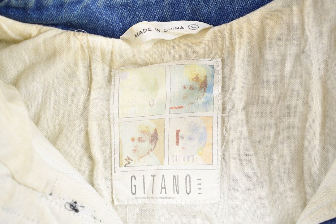 Vintage 1980s Gitano Denim Jacket / Jean Jacket / Vintage Denim / Streetwear / Vintage Fall Outerwear / Fall Jacket / Vintage Gitano