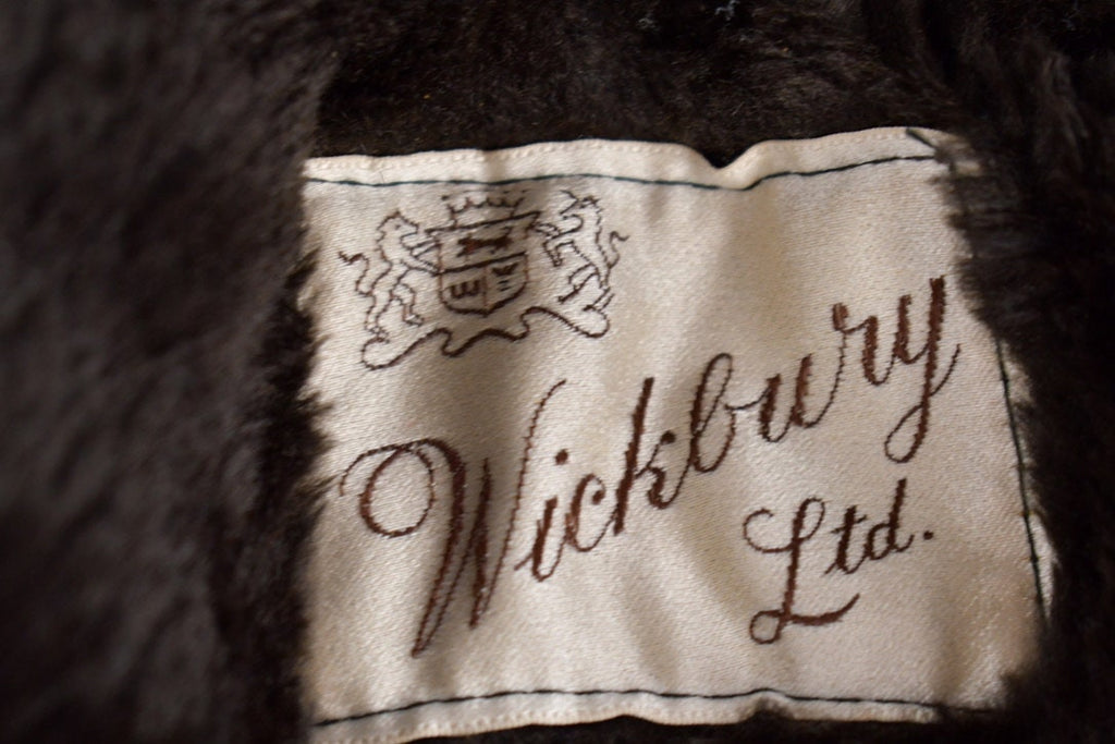 Vintage 1970s Wickbury Fur Lined Suede Coat