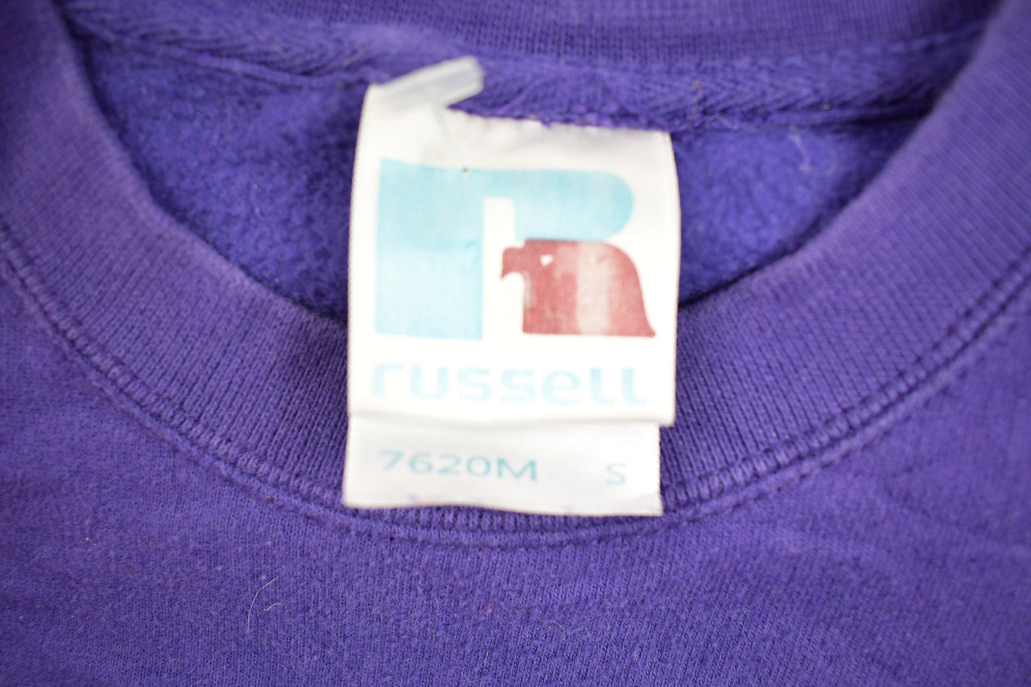 Vintage 1990's Purple Russell Athletics Blank Crewneck Sweatshirt / Size Small / 90s Crewneck / Athleisure / Streetwear / Made In USA