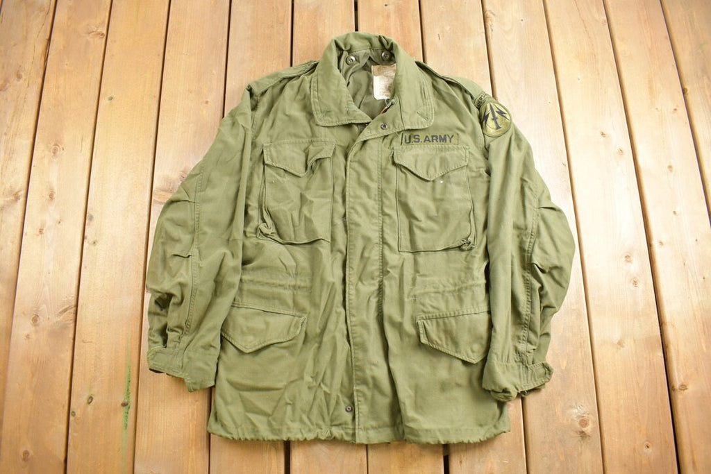 Vintage 1976 Military US Army Sateen Field Jacket