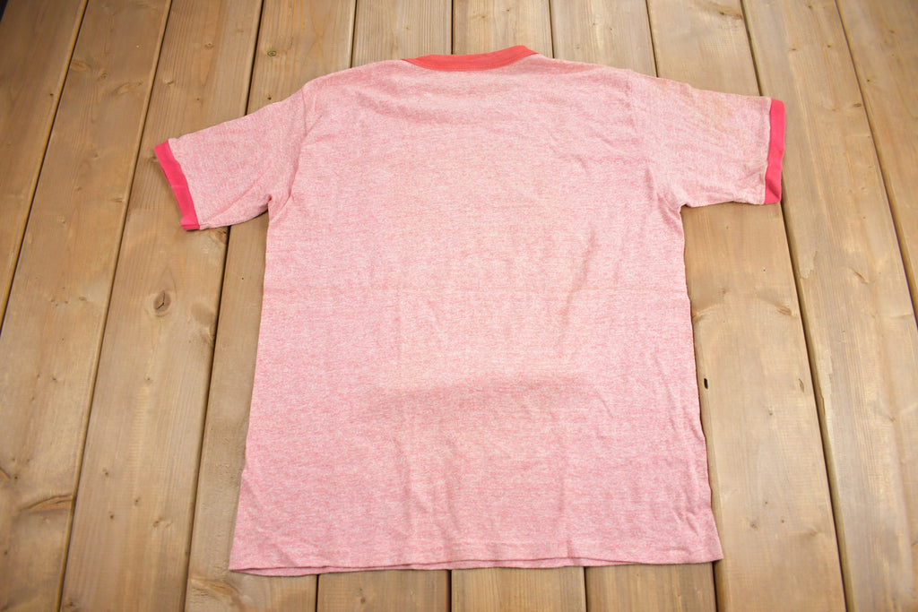 Vintage 1960s UFFDA Graphic Ringer T Shirt