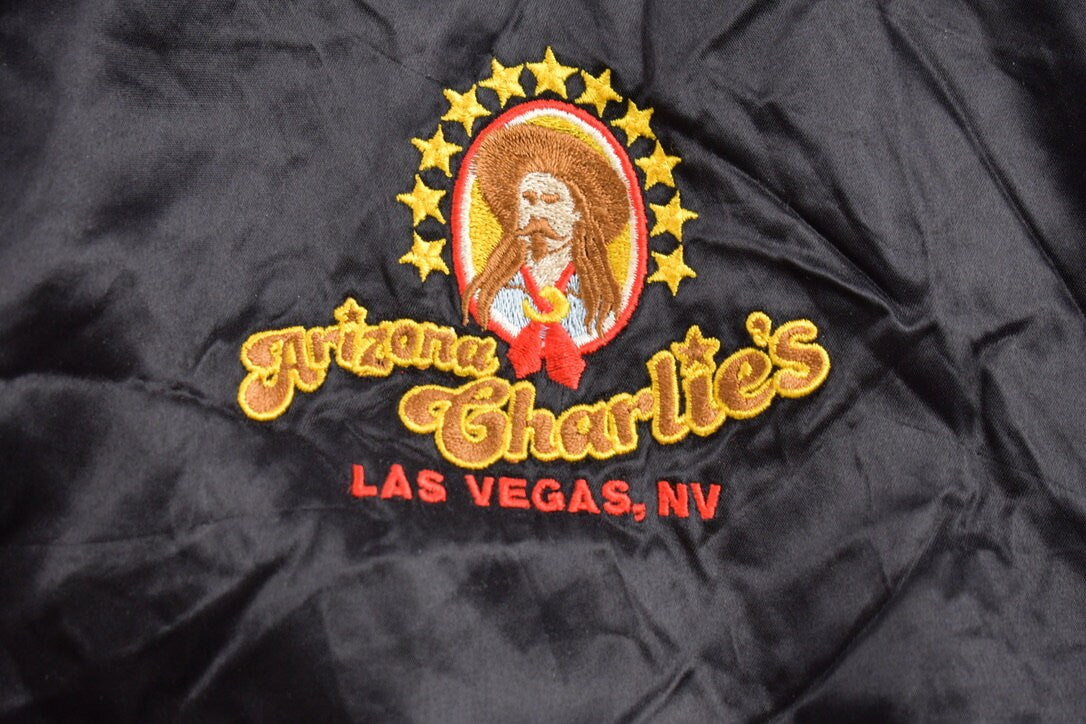 Vintage 1980s Arizona Charlies Windbreaker Jacket / Made in USA / M&G Fashions / Light Jacket / Vintage Windbreaker / 80s Windbreaker