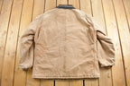 Vintage 1990s Beige Quilt Lined Carhartt Traditional Jacket