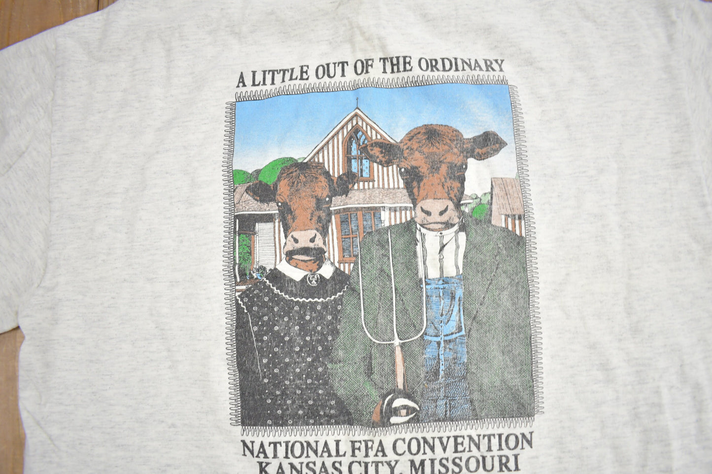 Vintage 1990s National FFA Convention Graphic T Shirt / Vintage T Shirt / Kansas City Missouri / Single Stitch / Made In USA