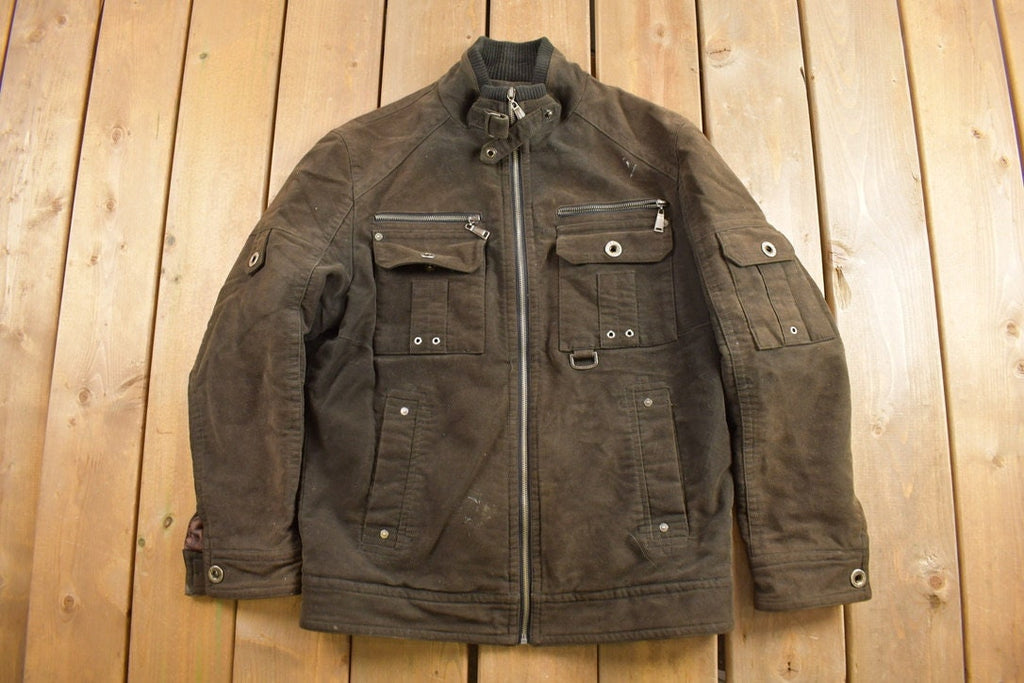 Vintage 1990s Dabaisha Brown Suede Jacket