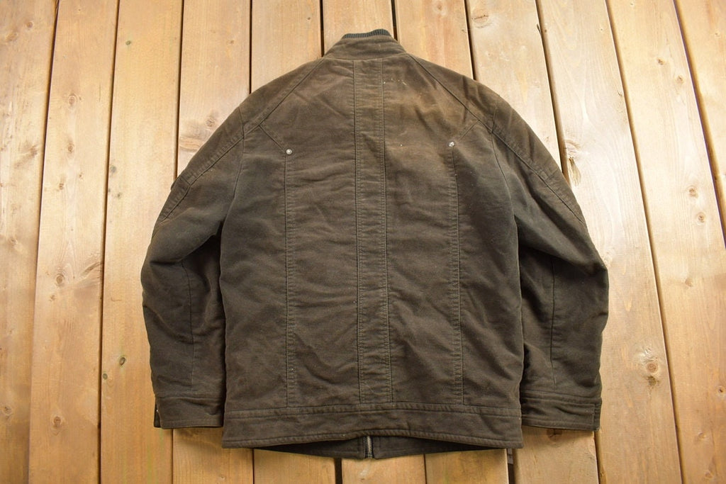 Vintage 1990s Dabaisha Brown Suede Jacket