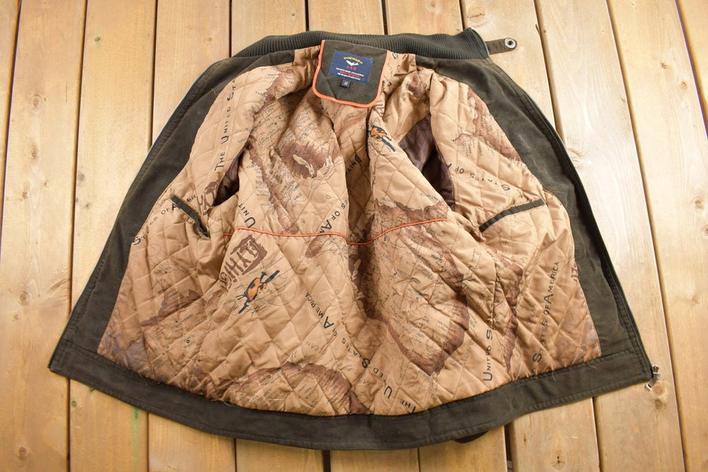 Vintage 1990s Dabaisha Brown Suede Jacket