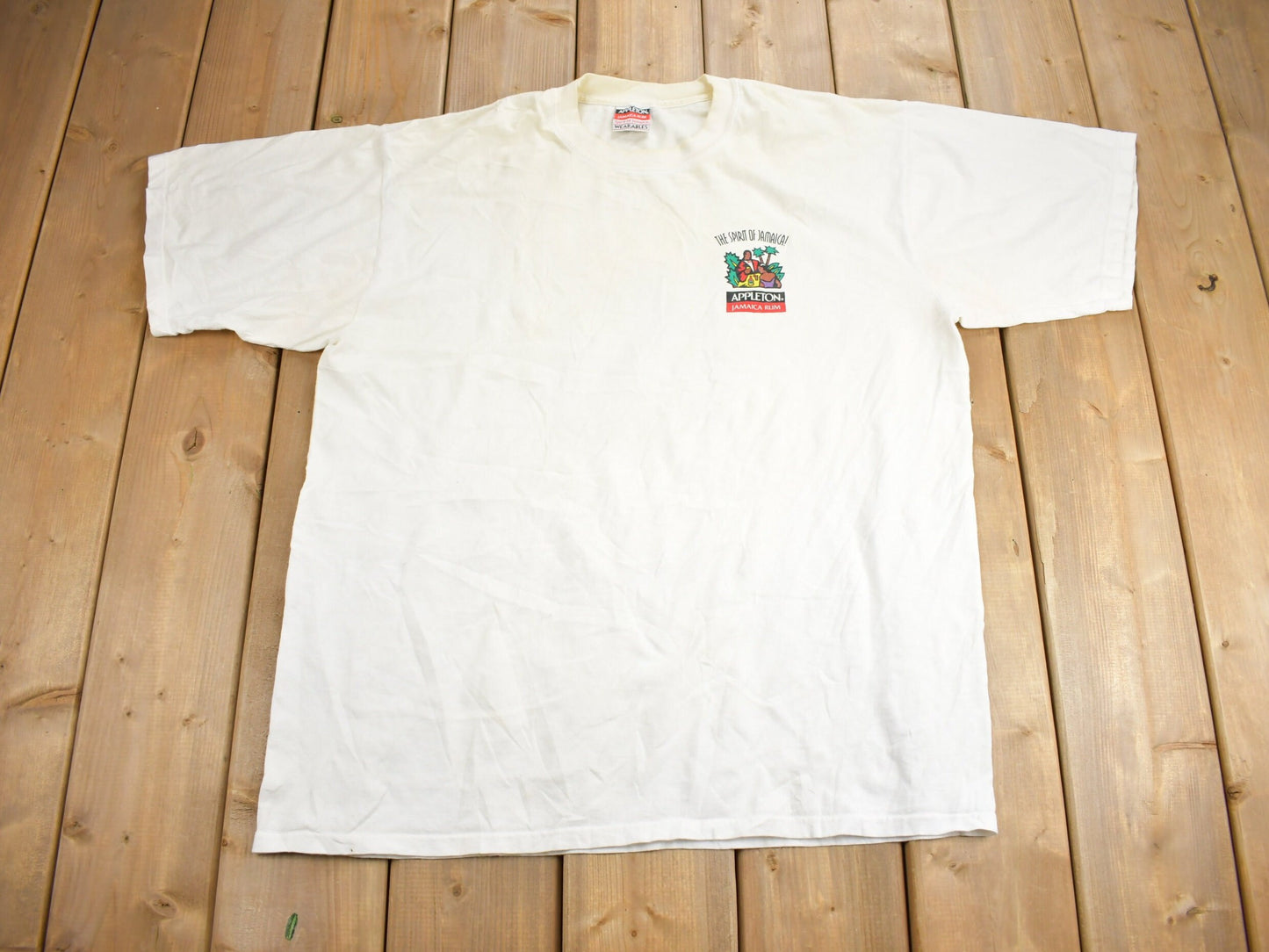 Vintage 1990s Appleton Jamaica Rum Graphic T Shirt / Vintage T Shirt / Streetwear / Graphic Tee / Made In Canada / The Spirit Of Jamaica