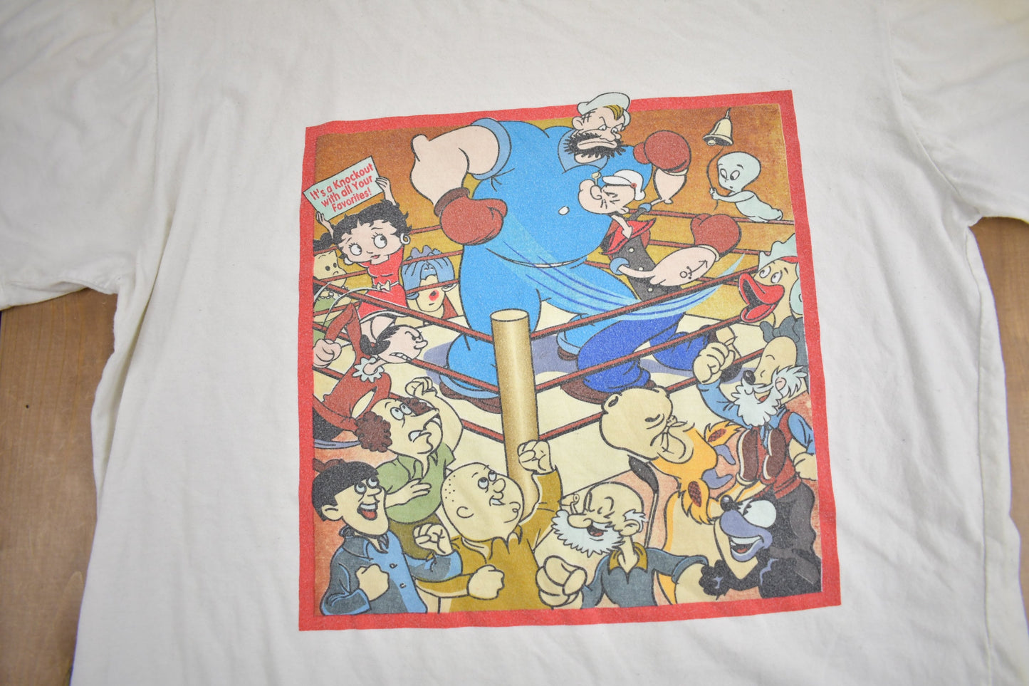 Vintage 1990s Favourite Cartoon Characters Graphic T Shirt / Vintage T Shirt / Streetwear / Graphic Tee / Pop Eye / Betty Boop