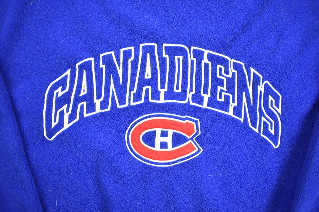 Vintage 1990s Montreal Canadiens NHL Hockey Fleece Crewneck