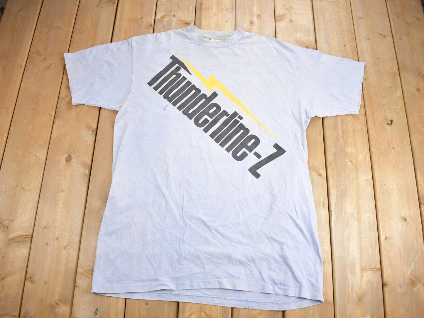 Vintage 1990s Thunderline-Z Graphic T Shirt / Vintage T Shirt / Streetwear / Graphic Tee / Single Stitch / Made In USA