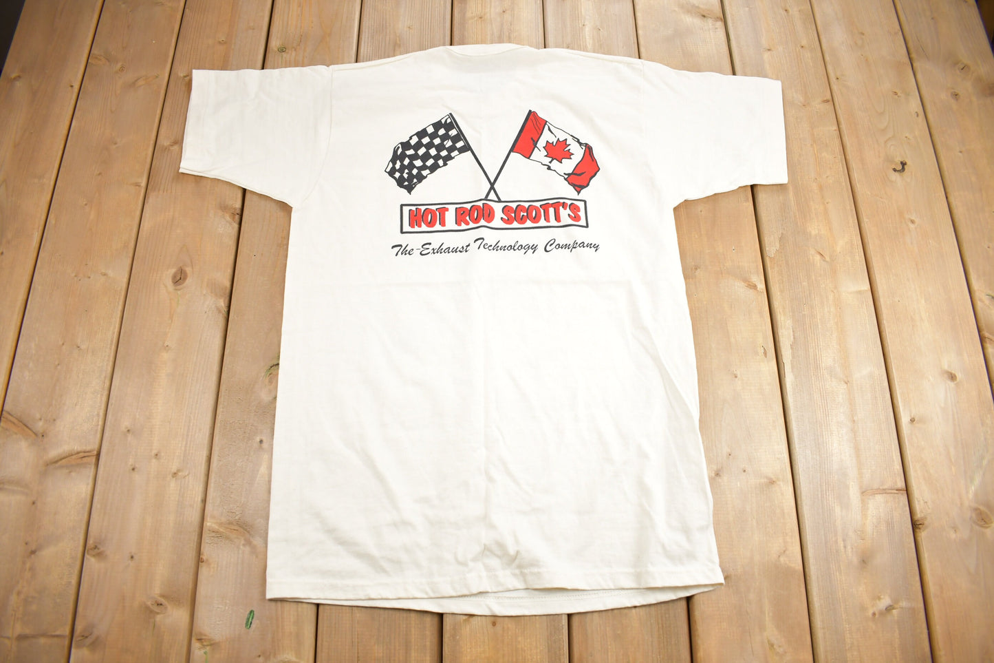 Vintage 1990s Hot Rod Scott's Graphic T Shirt / Vintage T Shirt / Streetwear / Graphic Tee / Single Stitch / Made In Canada